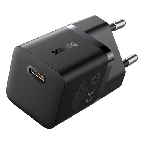 

Baseus GaN5 25W mini USB-C / Type-C Gallium Nitride Fast Charger, EU Plug(Cluster Black)