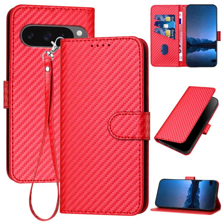 For Google Pixel 10 Pro XL YX0070 Carbon Fiber Buckle Leather Phone Case with Lanyard(Red)
For Google Pixel 10 Pro XL YX0070 Carbon Fiber Buckle Leather Phone Case with Lanyard(Red)