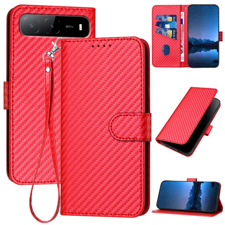 For Tecno Spark Go 5G 2025 / Hot 60i 5G YX0070 Carbon Fiber Buckle Leather Phone Case with Lanyard(Red)
For Tecno Spark Go 5G 2025 / Hot 60i 5G YX0070 Carbon Fiber Buckle Leather Phone Case with Lanyard(Red)