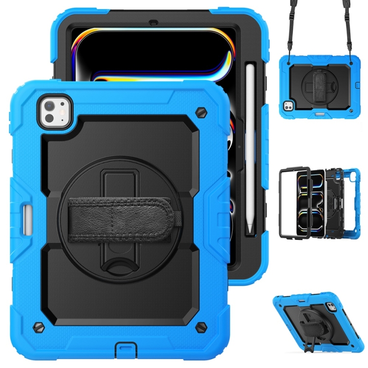 For iPad Pro 11 2024 Silicone Hybrid PC Tablet Protective Case(Black+Light Blue)
For iPad Pro 11 2024 Silicone Hybrid PC Tablet Protective Case(Black+Light Blue)