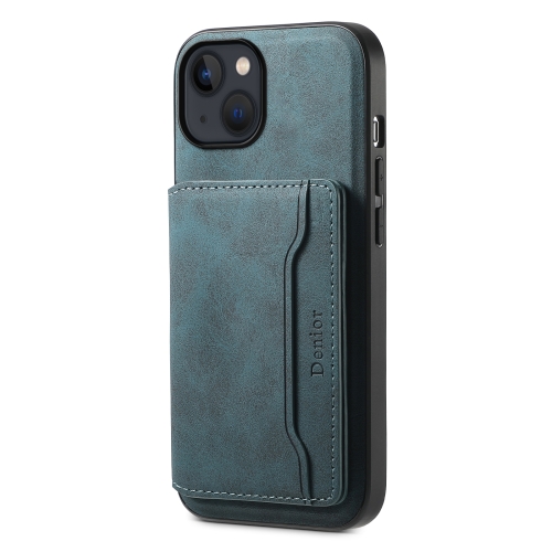 For iPhone 13 / 14 Denior D13 Retro Texture Leather MagSafe Card Bag Phone Case(Blue)
For iPhone 13 / 14 Denior D13 Retro Texture Leather MagSafe Card Bag Phone Case(Blue)