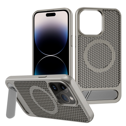 For iPhone 14 Pro Honeycomb Cooling MagSafe Phone Case with Invisible Holder(Grey)
For iPhone 14 Pro Honeycomb Cooling MagSafe Phone Case with Invisible Holder(Grey)
