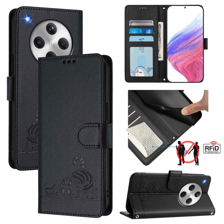 For OPPO Find X8 Cat Rat Embossed Pattern RFID Leather Phone Case with Lanyard(Black)
For OPPO Find X8 Cat Rat Embossed Pattern RFID Leather Phone Case with Lanyard(Black)