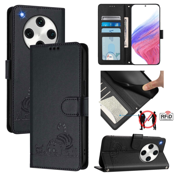 For OPPO Find X8 Pro Cat Rat Embossed Pattern RFID Leather Phone Case with Lanyard(Black)
For OPPO Find X8 Pro Cat Rat Embossed Pattern RFID Leather Phone Case with Lanyard(Black)