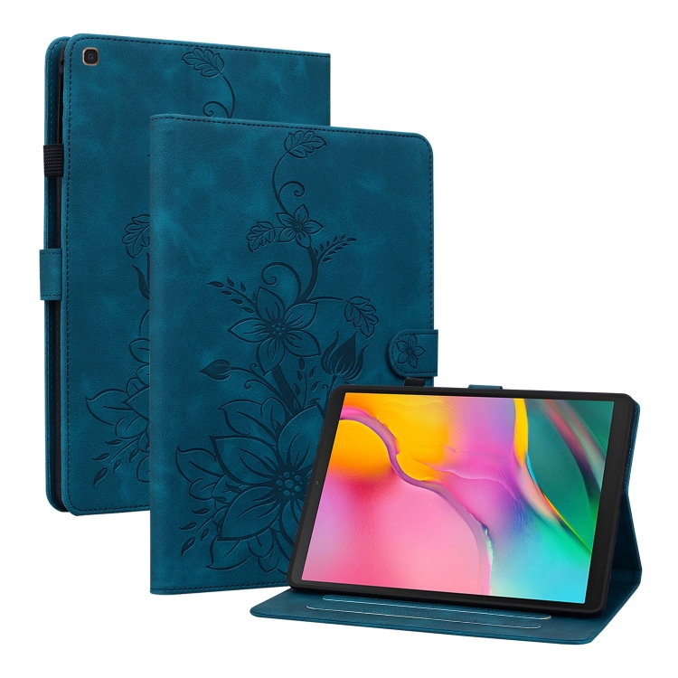 For Samsung Galaxy Tab A 10.1 2019 Lily Embossed Leather Tablet Case(Dark Blue)
For Samsung Galaxy Tab A 10.1 2019 Lily Embossed Leather Tablet Case(Dark Blue)