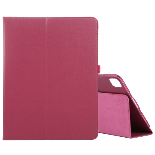 

For iPad Pro 13 2024 Litchi Texture Solid Color Leather Tablet Case(Rose Red)