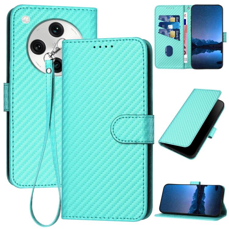 For OPPO Find X8 Pro YX0070 Carbon Fiber Buckle Leather Phone Case with Lanyard(Light Blue)
For OPPO Find X8 Pro YX0070 Carbon Fiber Buckle Leather Phone Case with Lanyard(Light Blue)