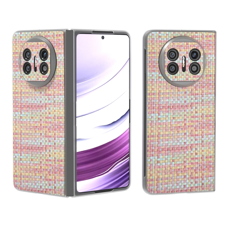 For Huawei Mate X5 Colorful Rhombic Texture Frosted Translucent Frame PU Phone Case(Pink)
For Huawei Mate X5 Colorful Rhombic Texture Frosted Translucent Frame PU Phone Case(Pink)
