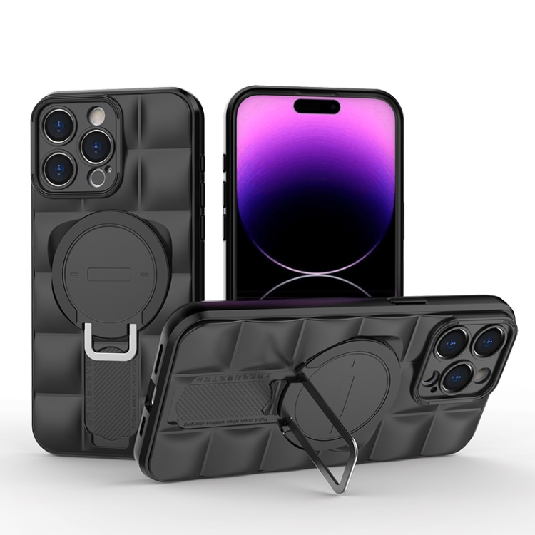 For iPhone 15 Pro Max Airbag TPU + PC Shockproof Phone Case with Holder(Black)
For iPhone 15 Pro Max Airbag TPU + PC Shockproof Phone Case with Holder(Black)