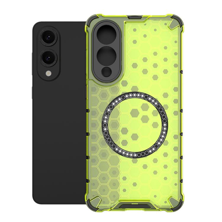 For Samsung Galaxy S25 Edge 5G Honeycomb Magnetic Ring Shockproof Phone Case(Green)
For Samsung Galaxy S25 Edge 5G Honeycomb Magnetic Ring Shockproof Phone Case(Green)