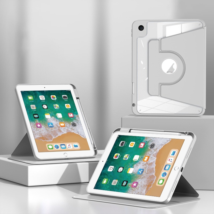 For iPad Air / Air 2 / 9.7 2017 / 2018 Magnetic Split Leather Smart Tablet Case with Pen Slot(Grey) 
For iPad Air / Air 2 / 9.7 2017 / 2018 Magnetic Split Leather Smart Tablet Case with Pen Slot(Grey)