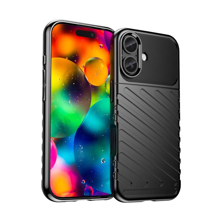 For iPhone 17 Thunderbolt Shockproof Soft TPU Phone Case(Black) 
For iPhone 17 Thunderbolt Shockproof Soft TPU Phone Case(Black)