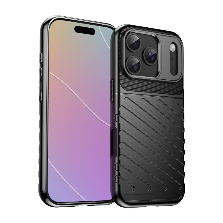 For iPhone 18 Pro Thunderbolt Shockproof Soft TPU Phone Case(Black)
For iPhone 18 Pro Thunderbolt Shockproof Soft TPU Phone Case(Black)