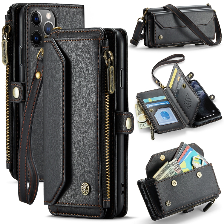 For iPhone 11 Pro CaseMe C36 Card Slots Zipper Wallet RFID Anti-theft Leather Phone Case(Black)
For iPhone 11 Pro CaseMe C36 Card Slots Zipper Wallet RFID Anti-theft Leather Phone Case(Black)