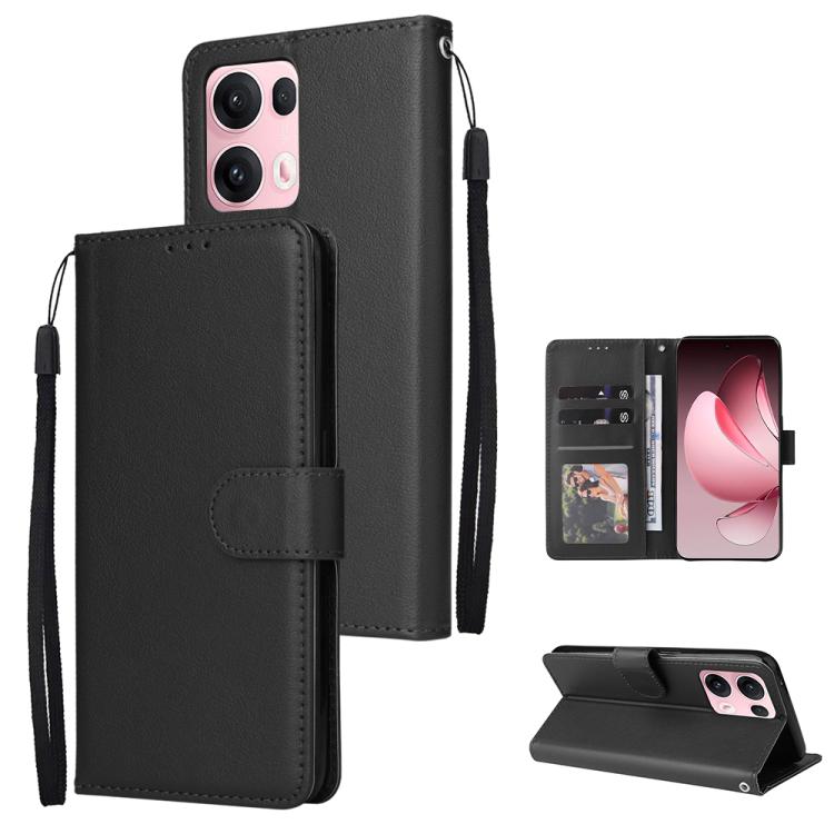 For OPPO Reno13 Pro 5G Global 3-Card Slots Multifunctional Leather Phone Case(Black)
For OPPO Reno13 Pro 5G Global 3-Card Slots Multifunctional Leather Phone Case(Black)