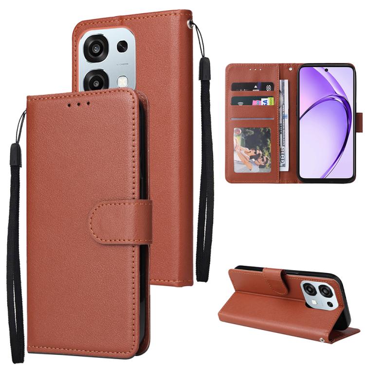 For OPPO A6x / A6 4G / 5G Global 3-Card Slots Multifunctional Leather Phone Case(Brown)
For OPPO A6x / A6 4G / 5G Global 3-Card Slots Multifunctional Leather Phone Case(Brown)