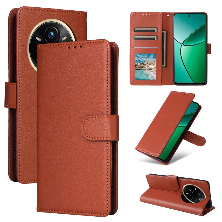 For Realme 14 Pro+ 5G Global 3-Card Slots Multifunctional Leather Phone Case(Brown)
For Realme 14 Pro+ 5G Global 3-Card Slots Multifunctional Leather Phone Case(Brown)