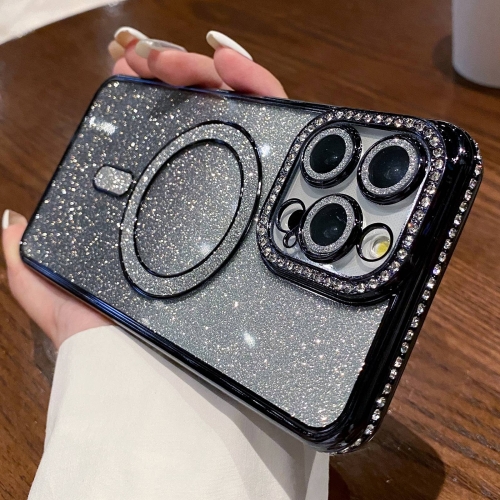 For iPhone 13 Pro Diamond Gradient Glitter Plated MagSafe Phone Case(Black)
For iPhone 13 Pro Diamond Gradient Glitter Plated MagSafe Phone Case(Black)