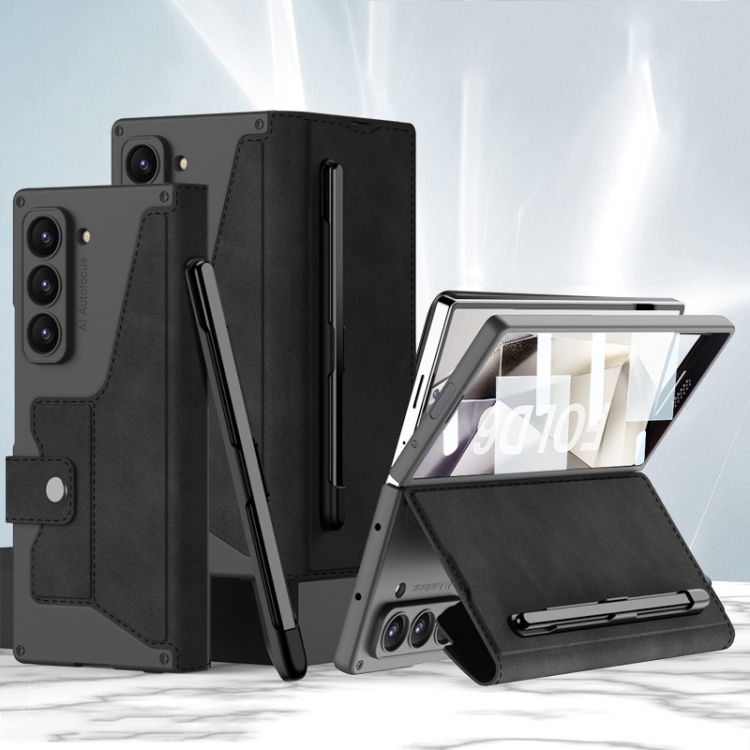 For Samsung Galaxy Z Fold6 GKK Integrated Armor Flip Leather Case with Pen Slot, Stylus Not Included(Black)
For Samsung Galaxy Z Fold6 GKK Integrated Armor Flip Leather Case with Pen Slot, Stylus Not Included(Black)