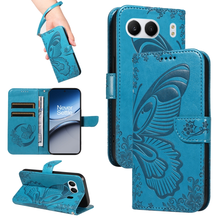 For OnePlus Nord 4 5G Swallowtail Butterfly Embossed Leather Phone Case(Blue)
For OnePlus Nord 4 5G Swallowtail Butterfly Embossed Leather Phone Case(Blue)