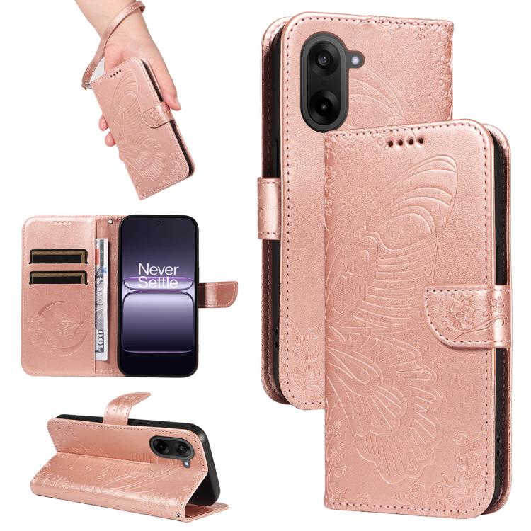 For OnePlus Nord CE5 Swallowtail Butterfly Embossed Leather Phone Case(Rose Gold)
For OnePlus Nord CE5 Swallowtail Butterfly Embossed Leather Phone Case(Rose Gold)
