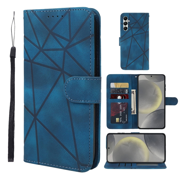 For Samsung Galaxy S24+ / S25+ 5G Skin Feel Geometric Lines Leather Phone Case(Blue)
For Samsung Galaxy S24+ / S25+ 5G Skin Feel Geometric Lines Leather Phone Case(Blue)