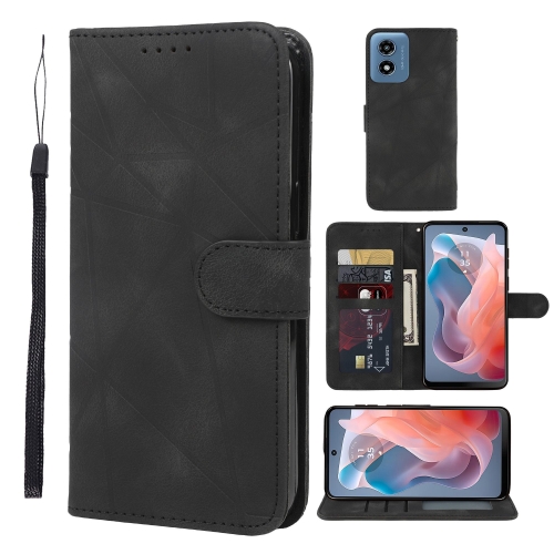 For Motorola Moto G Play 4G 2024 Skin Feel Geometric Lines Leather Phone Case(Black)
For Motorola Moto G Play 4G 2024 Skin Feel Geometric Lines Leather Phone Case(Black)