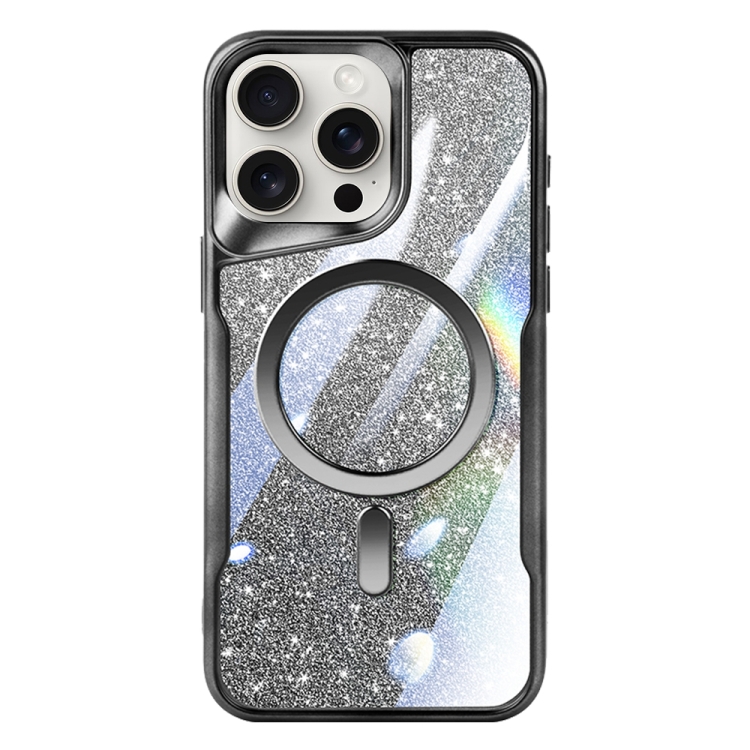 For iPhone 14 Pro Max Blade MagSafe Magnetic Gradient Glitter PC Phone Case(Black)
For iPhone 14 Pro Max Blade MagSafe Magnetic Gradient Glitter PC Phone Case(Black)