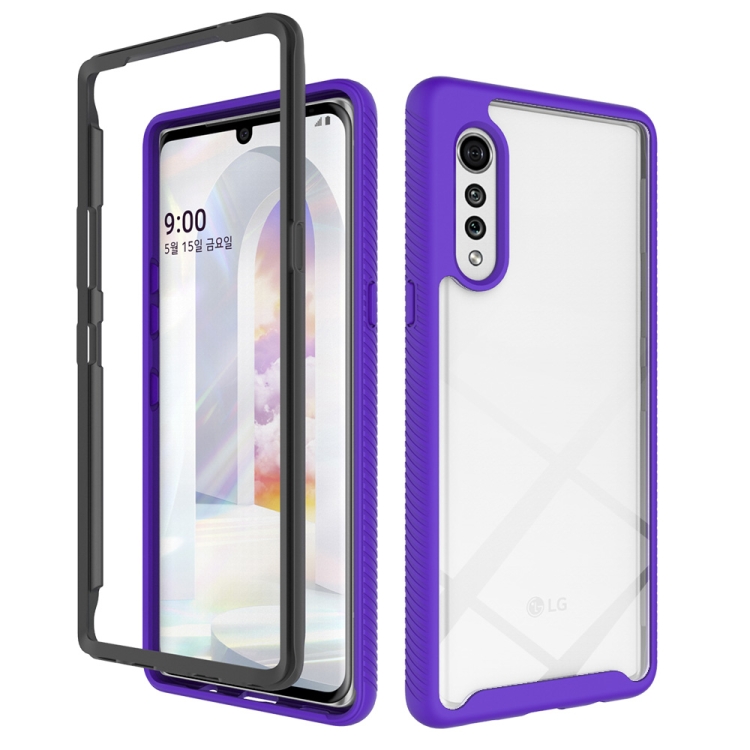 For LG Velvet Starry Sky Solid Color Series Shockproof PC + TPU Protective Case(Purple)
For LG Velvet Starry Sky Solid Color Series Shockproof PC + TPU Protective Case(Purple)