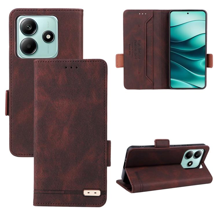 For Xiaomi Poco M7 Pro 5G / Redmi Note 14 5G Magnetic Clasp Leather Phone Case(Brown)
For Xiaomi Poco M7 Pro 5G / Redmi Note 14 5G Magnetic Clasp Leather Phone Case(Brown)
