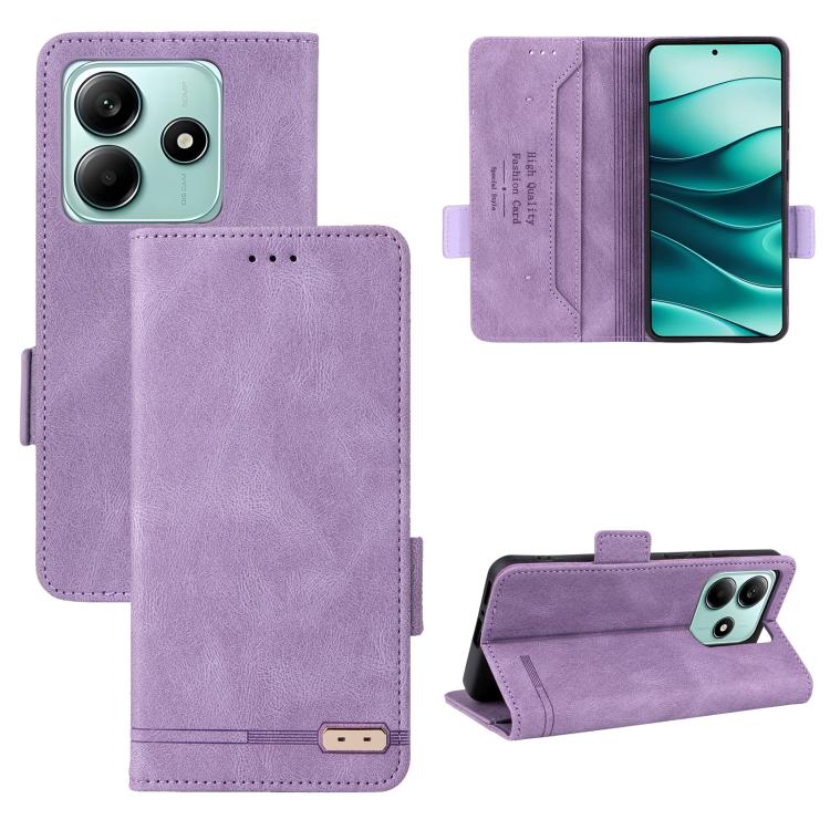 For Xiaomi Poco M7 Pro 5G / Redmi Note 14 5G Magnetic Clasp Leather Phone Case(Purple) 
For Xiaomi Poco M7 Pro 5G / Redmi Note 14 5G Magnetic Clasp Leather Phone Case(Purple)