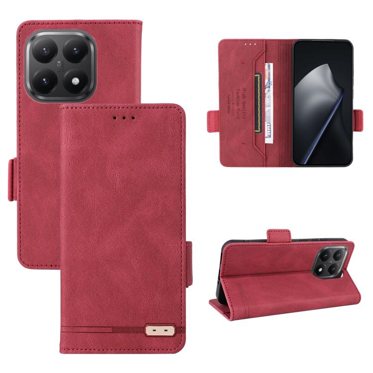 For Xiaomi 15T 5G Magnetic Clasp Leather Phone Case(Red)
For Xiaomi 15T 5G Magnetic Clasp Leather Phone Case(Red)