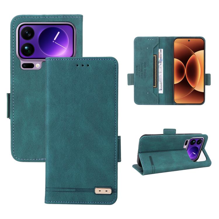For Xiaomi 17 Pro Magnetic Clasp Leather Phone Case(Green)
For Xiaomi 17 Pro Magnetic Clasp Leather Phone Case(Green)