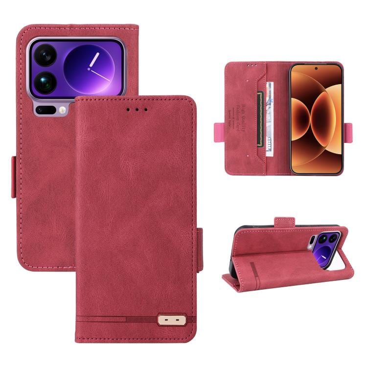 For Xiaomi 17 Pro Magnetic Clasp Leather Phone Case(Red)
For Xiaomi 17 Pro Magnetic Clasp Leather Phone Case(Red)