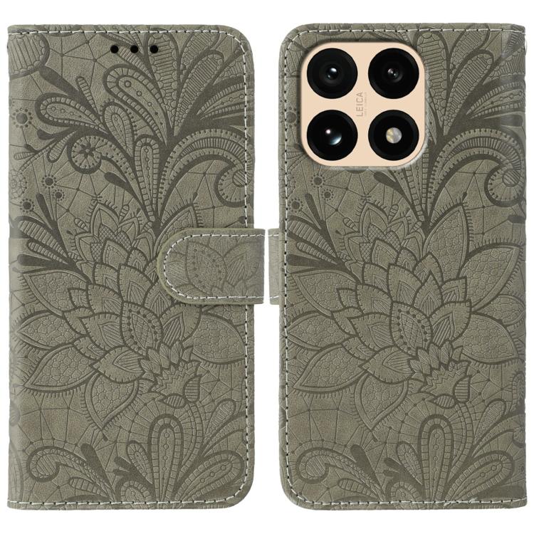 For Xiaomi 15T 5G Lace Flower Embossing Flip Leather Phone Case(Grey)
For Xiaomi 15T 5G Lace Flower Embossing Flip Leather Phone Case(Grey)