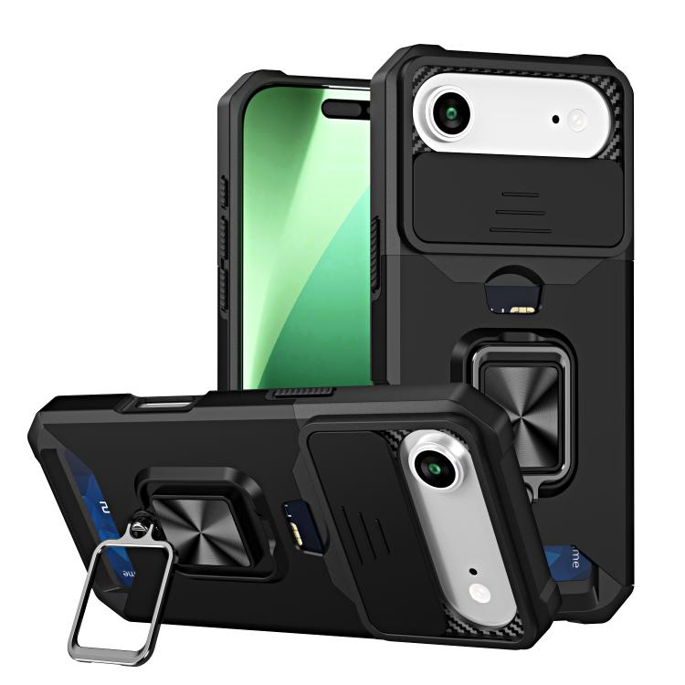 For iPhone Air Camera Shield Card Slot PC+TPU Phone Case(Black)
For iPhone Air Camera Shield Card Slot PC+TPU Phone Case(Black)