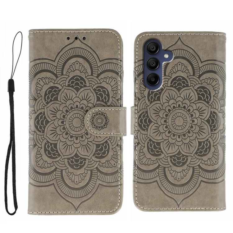 For Samsung Galaxy S25 / S24 5G Sun Mandala Embossing Pattern Phone Leather Case(Grey)
For Samsung Galaxy S25 / S24 5G Sun Mandala Embossing Pattern Phone Leather Case(Grey)