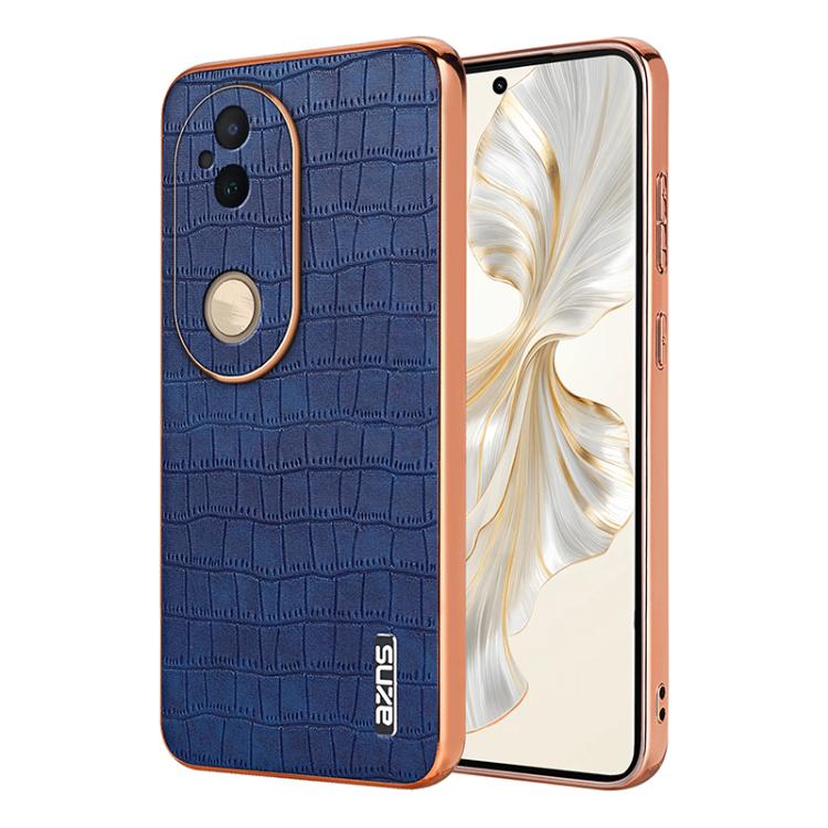 For vivo S20 AZNS Electroplated Frame Crocodile Texture Full Coverage Phone Case(Blue)
For vivo S20 AZNS Electroplated Frame Crocodile Texture Full Coverage Phone Case(Blue)