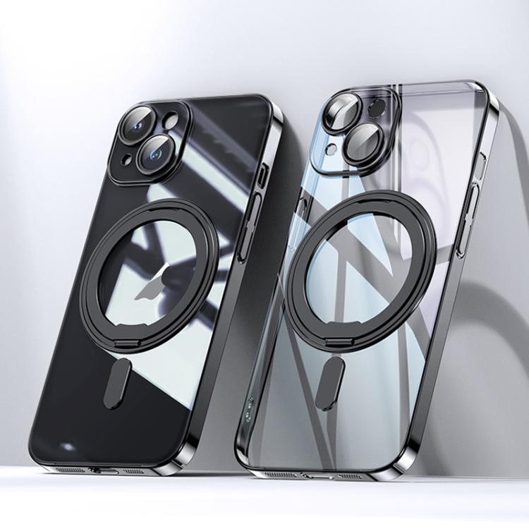 For iPhone 14 Plating PC 360 Ring Holder Magsafe Phone Case(Clear Black)
For iPhone 14 Plating PC 360 Ring Holder Magsafe Phone Case(Clear Black)