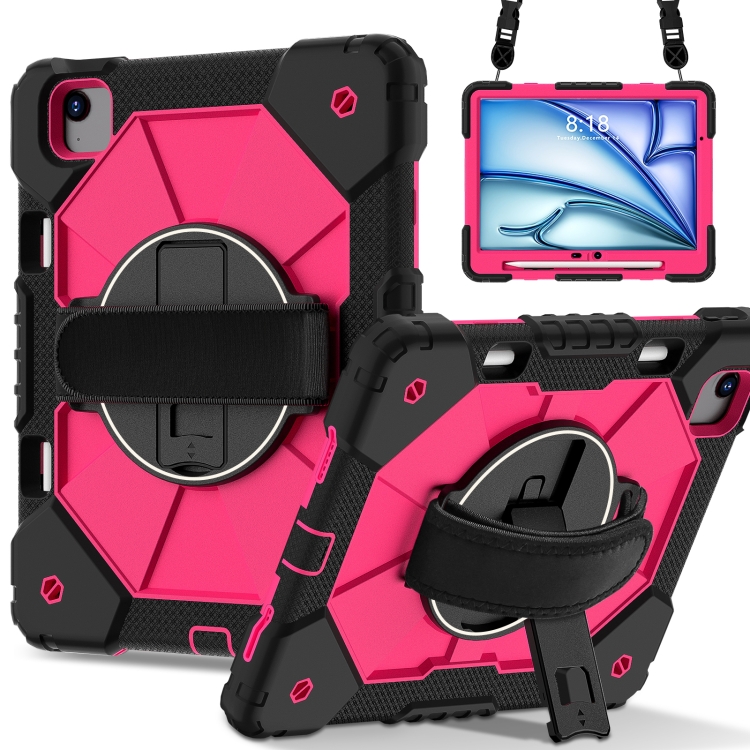 For iPad Air 11 2025 / 2024 Contrast Color Robot Silicone Hybrid PC Tablet Case(Black Rose Red)
For iPad Air 11 2025 / 2024 Contrast Color Robot Silicone Hybrid PC Tablet Case(Black Rose Red)