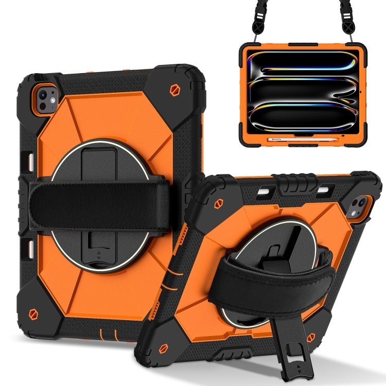 For iPad Pro 13 2024 Contrast Color Robot Silicone Hybrid PC Tablet Case(Black Orange)
For iPad Pro 13 2024 Contrast Color Robot Silicone Hybrid PC Tablet Case(Black Orange)