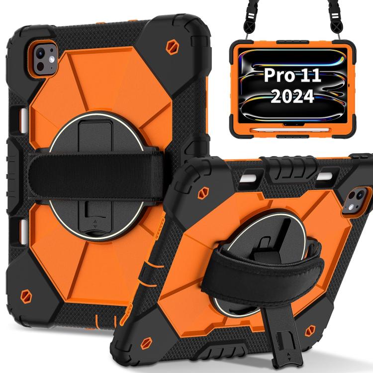 For iPad Pro 11 2024 Contrast Color Robot Silicone Hybrid PC Tablet Case(Black Orange)
For iPad Pro 11 2024 Contrast Color Robot Silicone Hybrid PC Tablet Case(Black Orange)