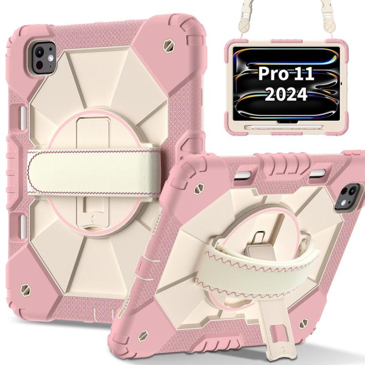 For iPad Pro 11 2024 Contrast Color Robot Silicone Hybrid PC Tablet Case(Rose Gold Beige)
For iPad Pro 11 2024 Contrast Color Robot Silicone Hybrid PC Tablet Case(Rose Gold Beige)