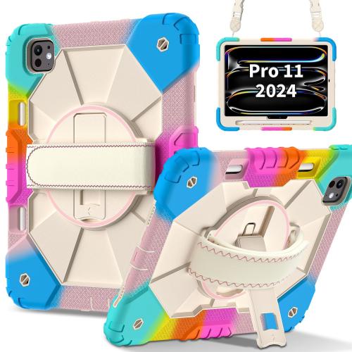 For iPad Pro 11 2024 Contrast Color Robot Silicone Hybrid PC Tablet Case(Colorful Blue)
For iPad Pro 11 2024 Contrast Color Robot Silicone Hybrid PC Tablet Case(Colorful Blue)