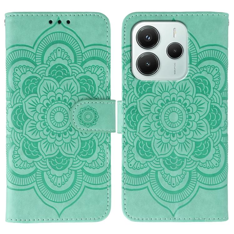 For Redmi Note14 4G 163.25mm Sun Mandala Embossing Pattern Phone Leather Case(Green)
For Redmi Note14 4G 163.25mm Sun Mandala Embossing Pattern Phone Leather Case(Green)