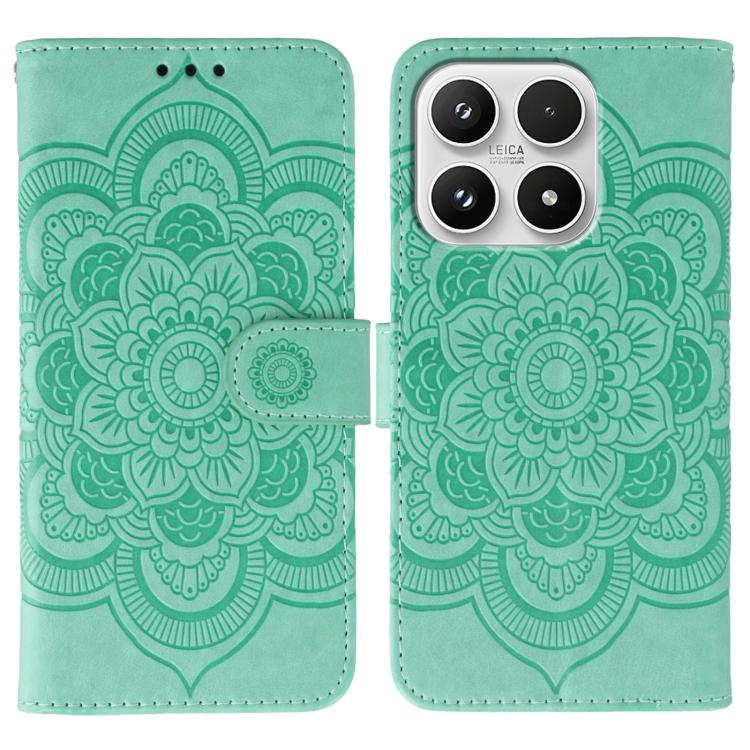 For Xiaomi 17 Sun Mandala Embossing Pattern Phone Leather Case(Green)
For Xiaomi 17 Sun Mandala Embossing Pattern Phone Leather Case(Green)