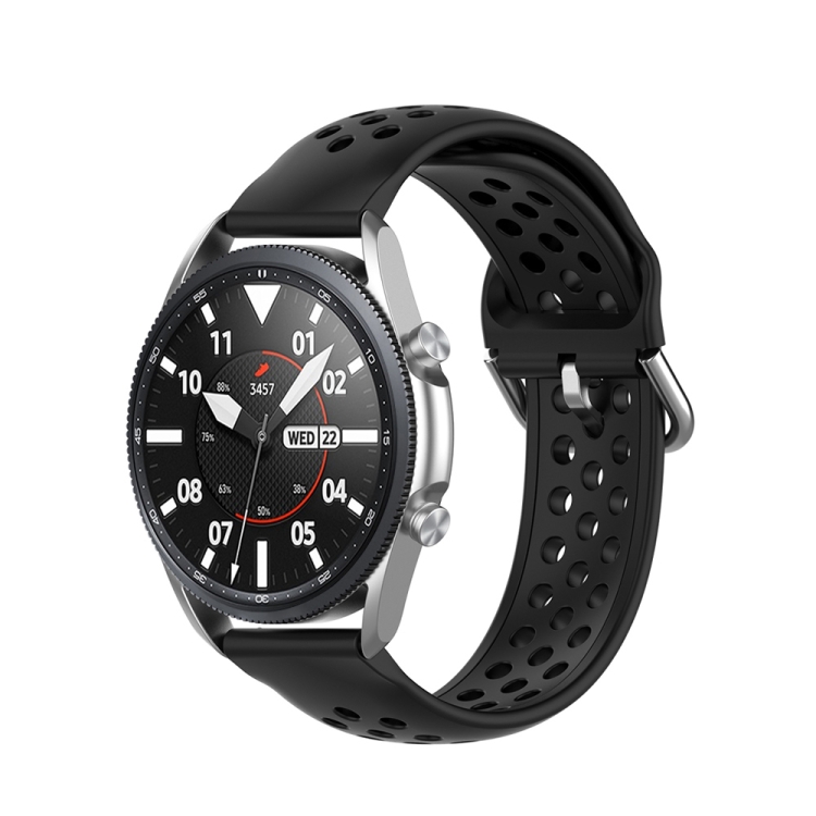 For Galaxy Watch 3 45mm Silicone Solid Color Watch Band, Size: Free Size 22mm(Black)
For Galaxy Watch 3 45mm Silicone Solid Color Watch Band, Size: Free Size 22mm(Black)