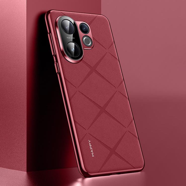 For vivo S30 Plain Leather PC Phone Case(Wine Red)
For vivo S30 Plain Leather PC Phone Case(Wine Red)