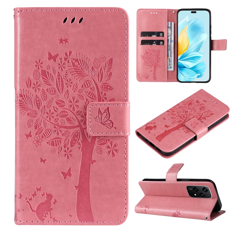 For Honor 200 Lite Global Tree & Cat Embossed Pattern Flip Leather Phone Case(Pink)
For Honor 200 Lite Global Tree & Cat Embossed Pattern Flip Leather Phone Case(Pink)