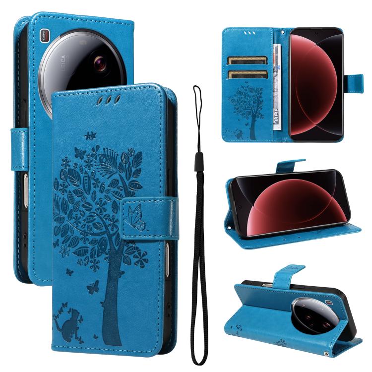 For Xiaomi 15 Ultra 5G Global Tree & Cat Embossed Pattern Flip Leather Phone Case(Blue)
For Xiaomi 15 Ultra 5G Global Tree & Cat Embossed Pattern Flip Leather Phone Case(Blue)